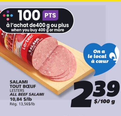SALAMI TOUT BOEUF LESTERS