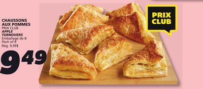 CHAUSSONS AUX POMMES PRIX CLUB