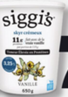 YOGOURT SIGGI'S SKYR (650 ou 750 g) OU IÖGO CRÉMEUX (16 x 100 g)