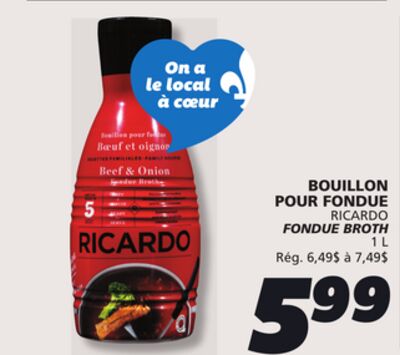 BOUILLON POUR FONDUE RICARDO
