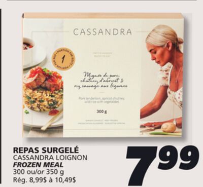 REPAS SURGELÉ CASSANDRA LOIGNON