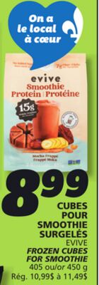 CUBES POUR SMOOTHIE SURGELÉS EVIVE
