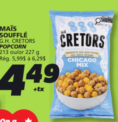 MAÏS SOUFFLÉ G.H. CRETORS