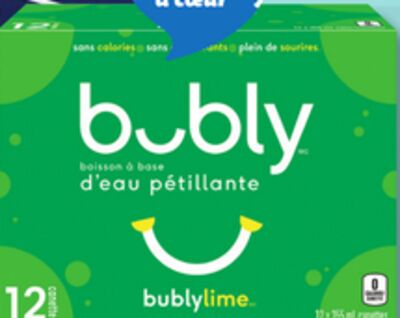 BOISSON À BASE D'EAU PÉTILLANTE BUBLY