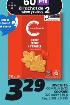 BISCUITS COMPLIMENTS