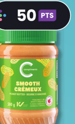 BEURRE D'ARACHIDE COMPLIMENTS (500 g) OU GRANOLA COMPLIMENTS (325 g)