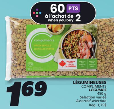 LÉGUMINEUSES COMPLIMENTS LEGUMES