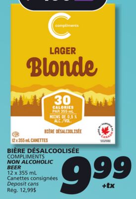 BIÈRE DÉSALCOOLISÉE COMPLIMENTS