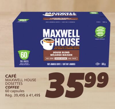 CAFÉ MAXWELL HOUSE DOSETTES