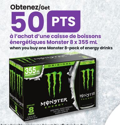boissons énergétiques Monster 8 x 355 mL
