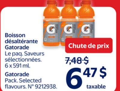 Boisson désaltérante Gatorade