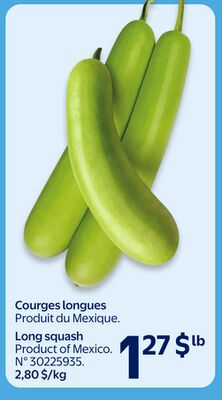 Courges longues