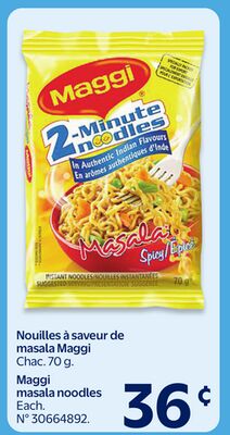 Nouilles à saveur de masala Maggi
