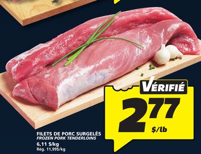FILETS DE PORC SURGELÉS