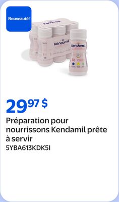 Préparation pour nourrissons kendamil prête à servir