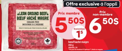 Bœuf haché maigre, 450 g