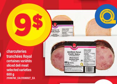 CHARCUTERIES TRANCHÉES | SLICED DELI MEAT, 600 G