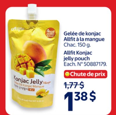 Gelée de Konjac Allfit à la mangue