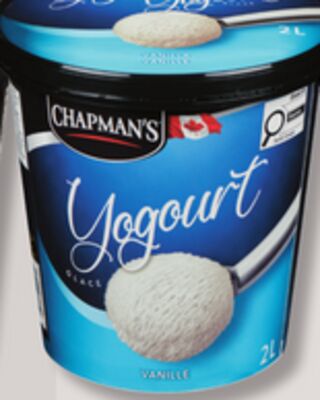 CRÈME GLACÉE, SORBET OU YOGOURT GLACÉ CHAPMAN'S