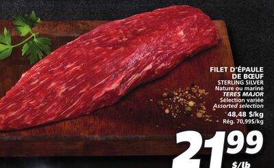 FILET D'ÉPAULE DE BŒUF STERLING SILVER