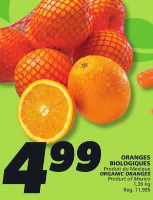 ORANGES BIOLOGIQUES