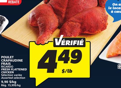 POULET CRAPAUDINE FRAIS