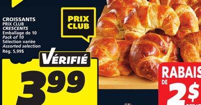 CROISSANTS PRIX CLUB