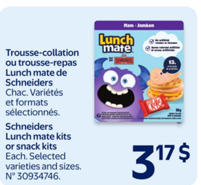 Trousse-collation ou trousse-repas lunch mate de schneiders