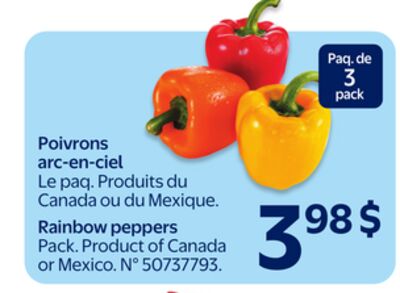 Poivrons arc-en-ciel