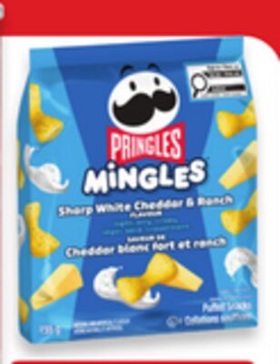 Croustilles de format fête ou collations soufflées mingles de pringles