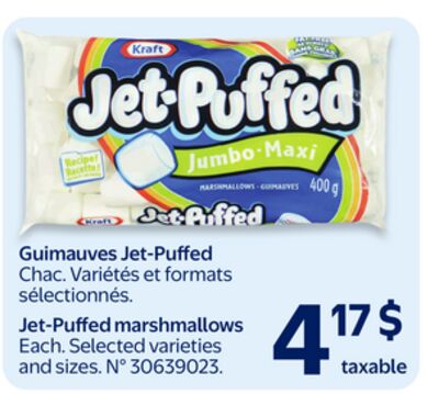 Guimauves jet-puffed