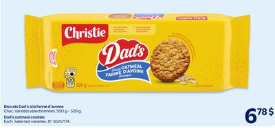 Biscuits dad's à la farine d'avoine