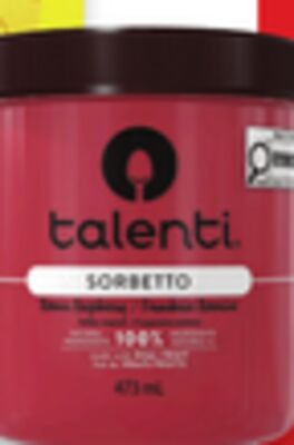 Gelato ou sorbet talenti