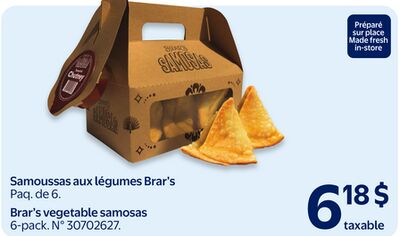 Samoussas aux legumes brar's