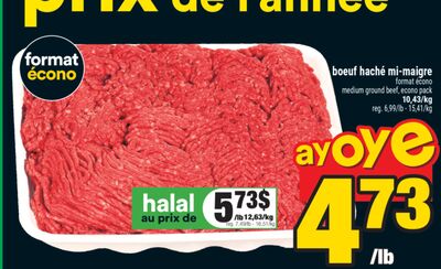 Boeuf haché mi-maigre