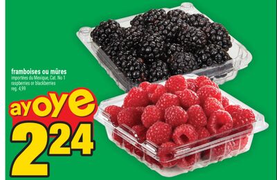 Framboises ou mûres