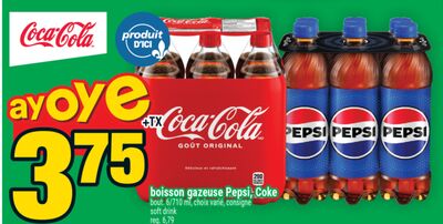 Boisson gazeuse pepsi, coke