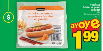 Saucisses fumées au poulet