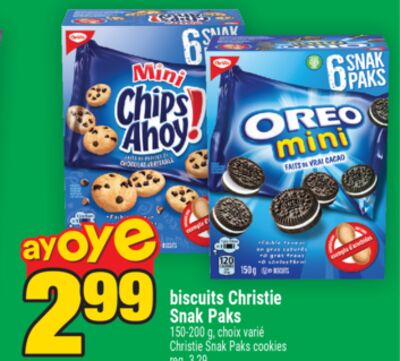 Biscuits christie snak paks