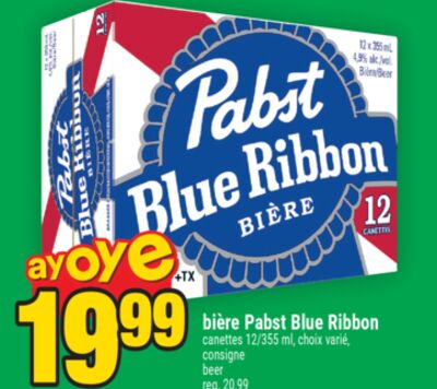 Bière pabst blue ribbon