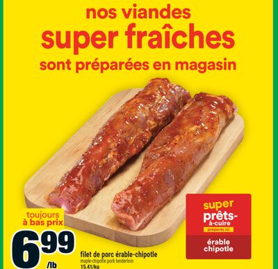 Filet de porc érable-chipotle