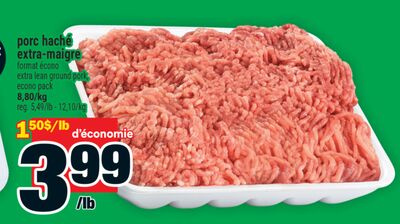 Porc haché extra-maigre
