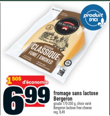 Fromage sans lactose bergeron