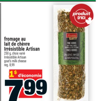 Fromage au lait de chèvre irrésistible artisan