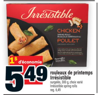 Rouleaux de printemps irrésistible