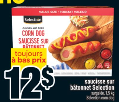 Saucisse sur bâtonnet selection