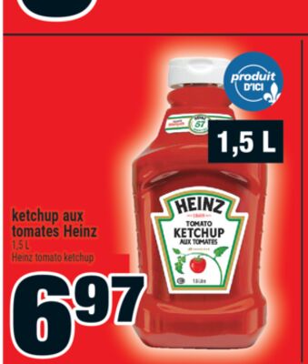 Ketchup aux tomates heinz