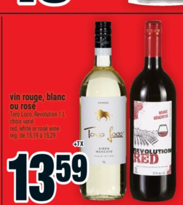 Vin rouge, blanc ou rosé
