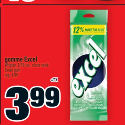 Gomme excel