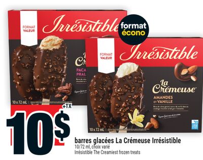 Barres glacées la crémeuse irrésistible